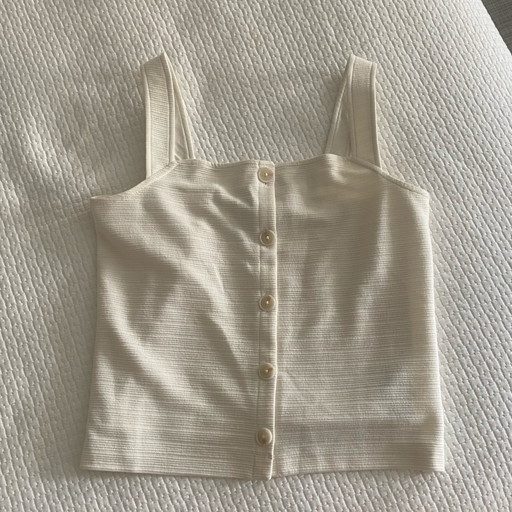 J Crew White Tank